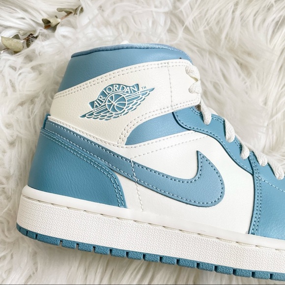 Jordan 1 Mid Sail Worn Blue UNC PRICE FIRM - Picture 8 of 13